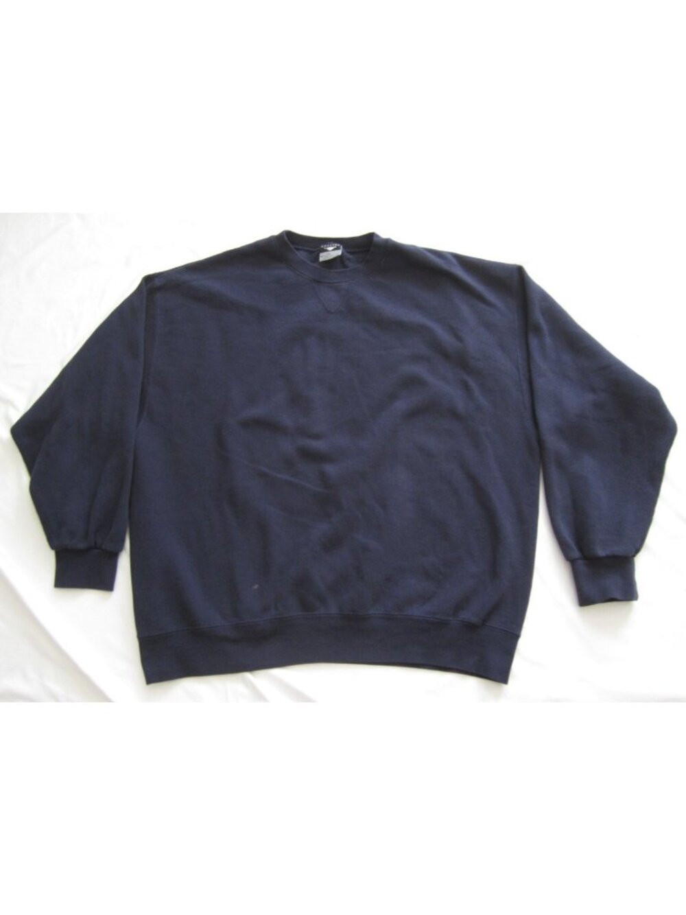Vtg 90s Cheetah Made in USA Navy Blank Crewneck Sweatshirt Men Sz XXL (MS55)